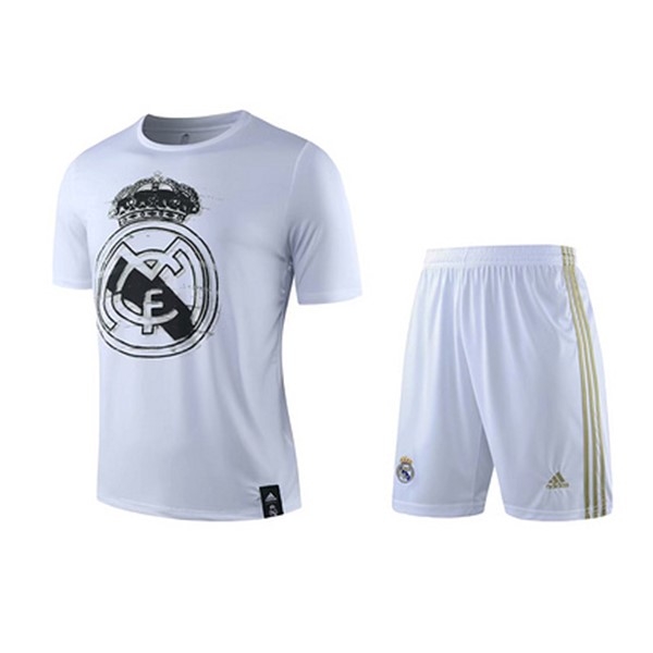 Camiseta de Entrenamiento Real Madrid Conjunto Completo 2019 2020 Blanco
